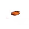 Perle en verre 27x14mm cognac-bronze x1