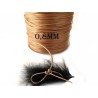 Cordon ciré tressé Camel 0.8mm X 3 Mètres