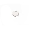 Breloque fleur 9mm inox