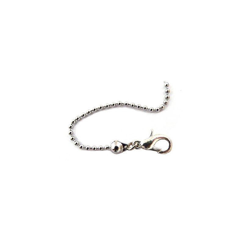 Cache-noeud ou Embout boule 3mm pour chaîne à billes 1.6 à 2.5mm bronze  X10    