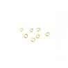 Anneaux ouverts 5mm acier inox Doré X 20
