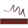 Cordon écossais tartan royal rouge x 20cm