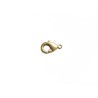 Fermoir mousqueton 8mm doré satiné X1