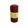Fil de Lin ciré 0,7mm Rouge pour bijoux micro macramé X 5M