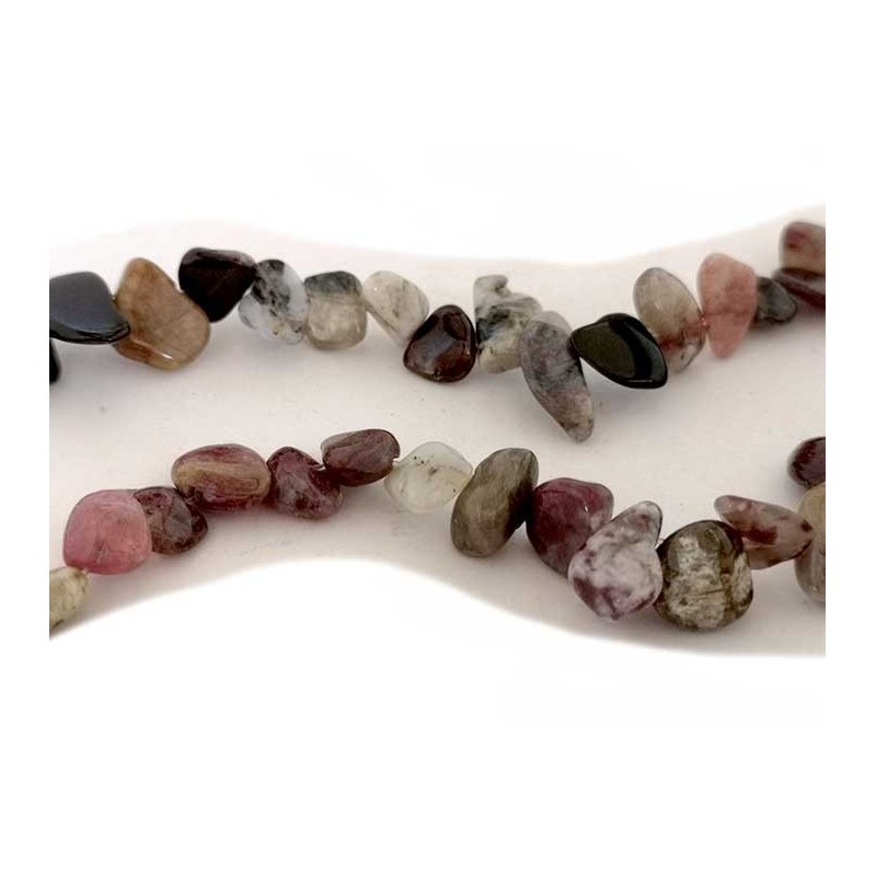 Chips de tourmaline aplaties x10cm