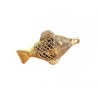 Pendentif poisson artisanal en bronze 60-70mm x1