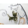 Breloque Chat joueur bronze x1