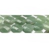 Perle en aventurine 17x13mm-vert-facettée x1