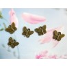Breloque petit papillon  bronze15 x 11.5mm x1