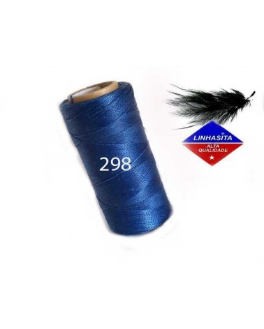 Fil ciré 0.5MM Linhasita Lapis Blue (298) X 5M