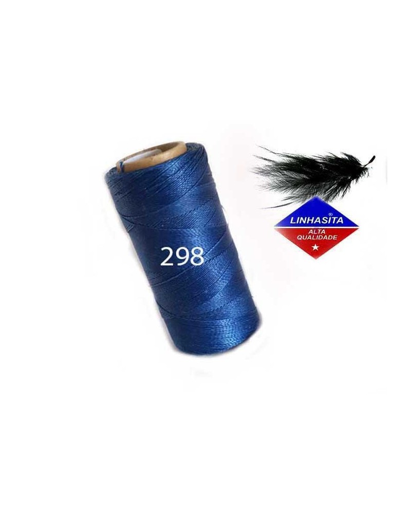 Fil ciré 0.5MM Linhasita Lapis Blue (298) X 5M