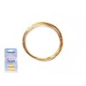 Fil de cuivre rond colour craft wire 0,64 mm Doré anti-ternissement x 2M