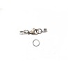 Anneau-Fermoir et embouts inox pour cordon bola de grossesse x1