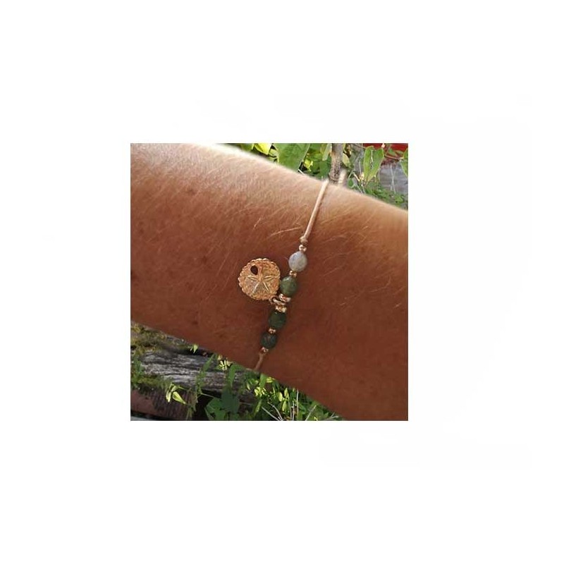 Breloque connecteur dollar des sables 11mm gold filled