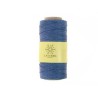 Fil de lin ciré pour bijoux micro macramé 0,7mm Blue x5M