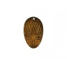 Pendentif ethnique en corne masque Africain 49x29mm x1