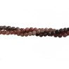 Perles en jade 6mm teinté mix beige-marron x15