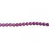 Perles en jade 6mm teinté lilas x15
