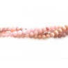 Perles en jade 6mm teinté mix rose x15