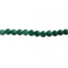 Perles en jade 6mm teinté vert x15