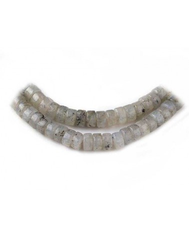 perles heishi en labradorite naturelle 4,5x2,5mm