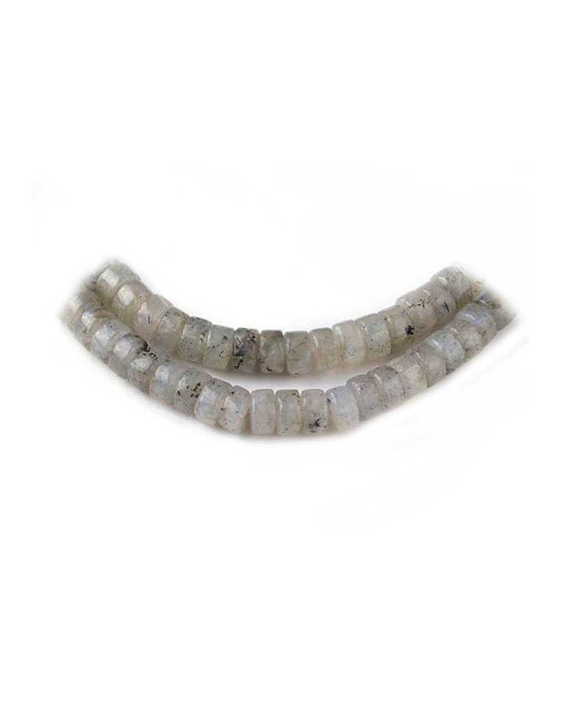 perles heishi en labradorite naturelle 4,5x2,5mm