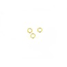 Anneaux ouverts 6x0,8mm acier inox doré 18k x 20