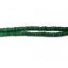 Perles rondelles heishi 6mm en nacre teintée-vert x 30-(8cm)