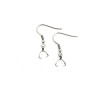 Boucles d'oreilles à bélière acier inox 26x7mm X 1 paire