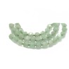 Perles en aventurine 6mm-vert-facettées x15