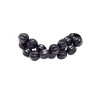 Perles citrouilles 12x8mm howlite synthétique-Noir X 6