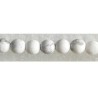 Perles en howlite 10mm blanc mat