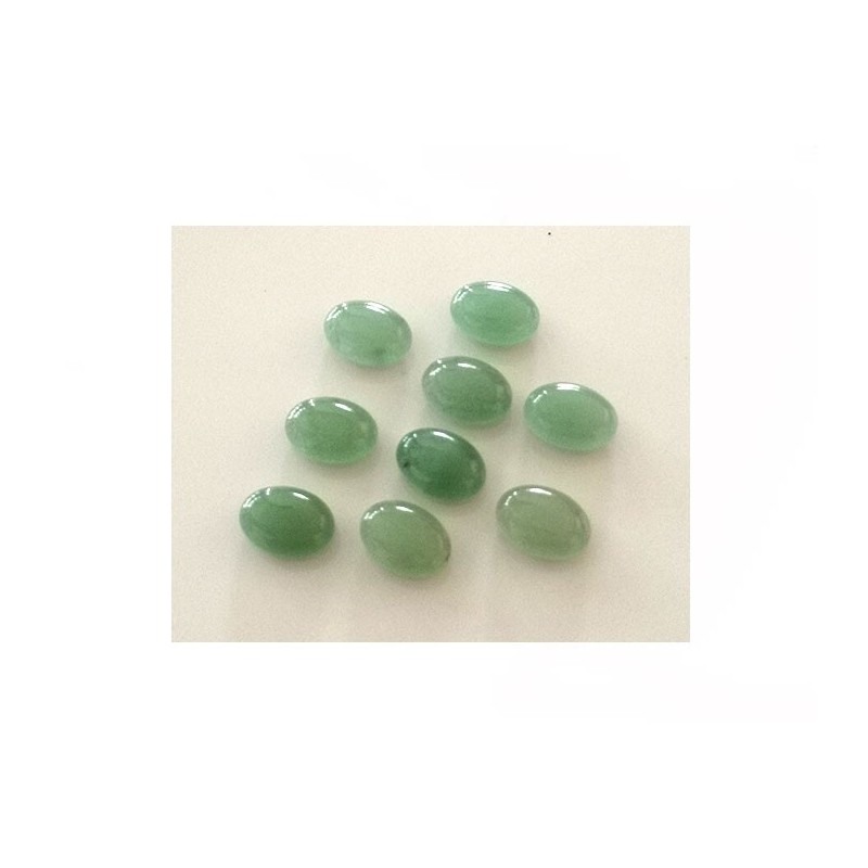 Cabochon ovale Aventurine 14x10x5mm-Vert x1