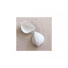 Pendentif coquillage dentelé 29mm blanc x2