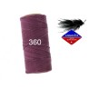 Fil ciré Linhasita pour micro macramé 1MM Prune (360)
