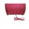 Fil nylon tressé 1mm ROUGE framboise x 3 Mètres