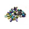 Perles rectangulaires 7-10x6mm en nacre mix cold x20