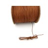 Fil nylon tressé 1mm MARRON caramel x 3 Mètres