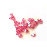 Toupies 4mm rose AB x 25