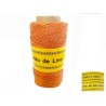 Fil de Lin ciré 0,7mm Orange pour bijoux micro macramé X 5M