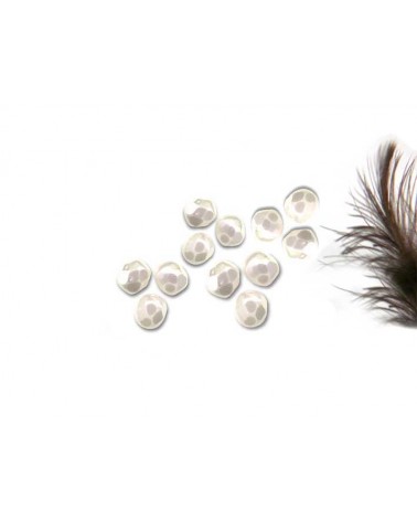 Facettes de Bohême 4mm white pearl x 50