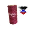 Fil ciré pour micro macramé 1,2MM Linhasita pink metallisé