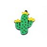 Pendentif cactus 43x34mm en acétate vert