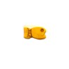 Poisson en imitation howlite 20x10mm jaune X1