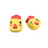 Tête de coq 8-10mm fimo-jaune