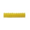 Perles en verre mat 4mm jaune X 20
