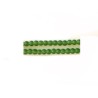 Perles en verre mat 4mm vert X 20
