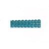 Perles en verre mat 4mm turquoise X 20