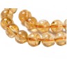 Citrine naturelle non teintée 8mm jaune