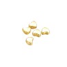 Perles coeur 6x5mm doré x 10